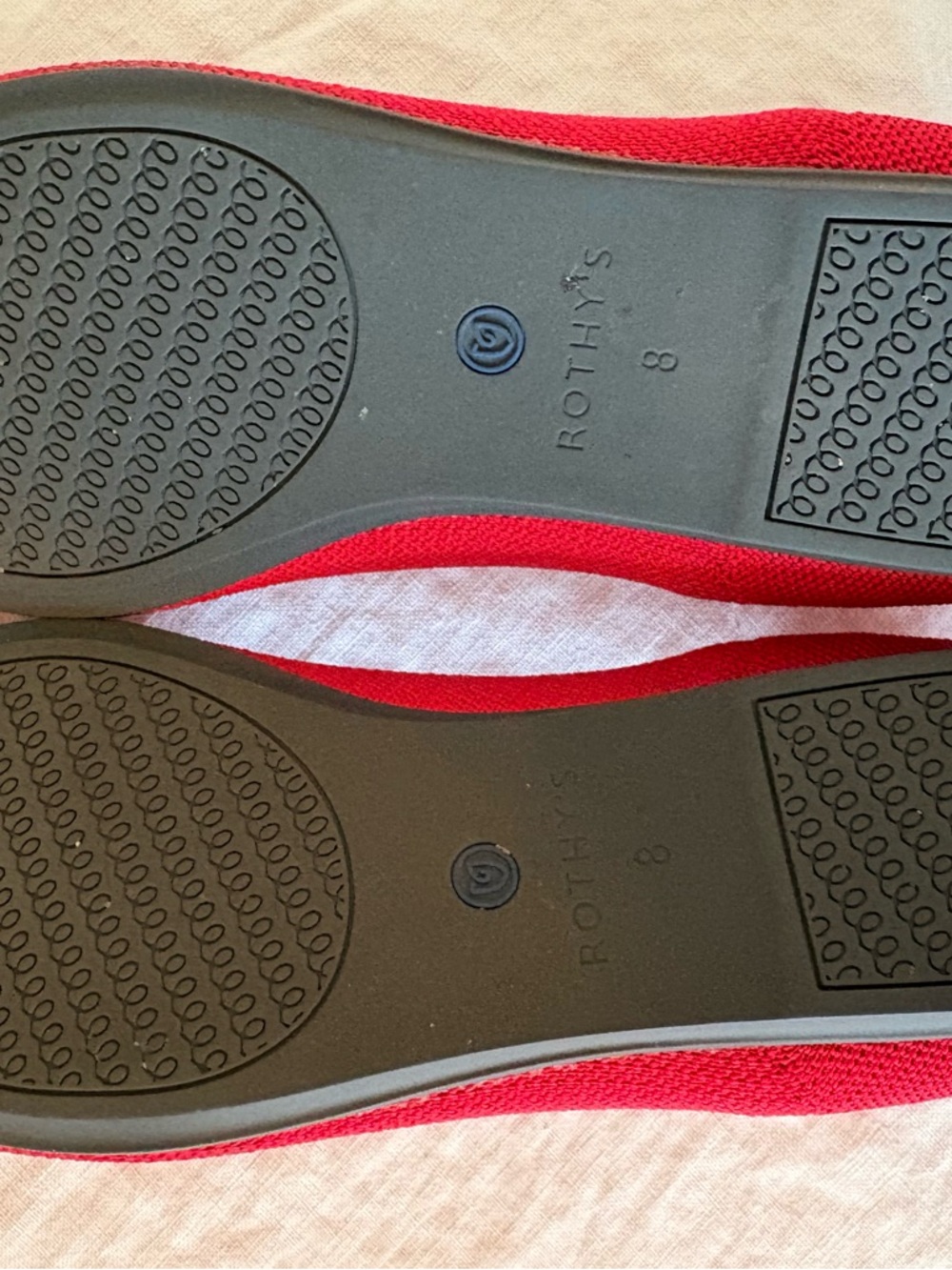 Rothy's Red Knit Ballet Flats size 8 - Picture 4 of 4